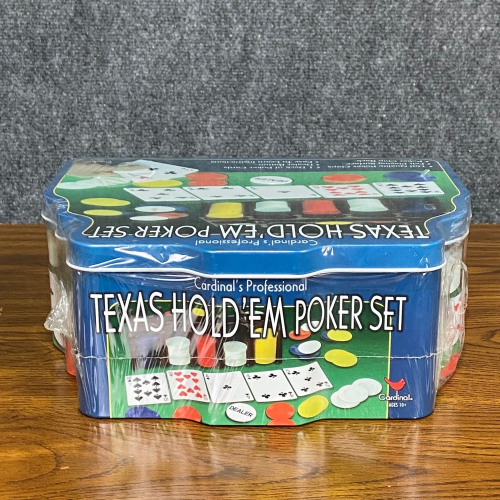 2004 Cardinal Professional Texas Hold'em Poker Set Chips Cards DLR Button SEALED - Picture 5 of 8